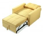 Single Seat Sofa Cum Bed Square Arm#SCB13