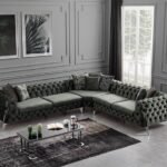 L-Shape Tufted Sofa #LSS48